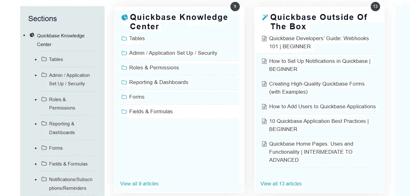 Explore Our Quickbase Knowledge Base